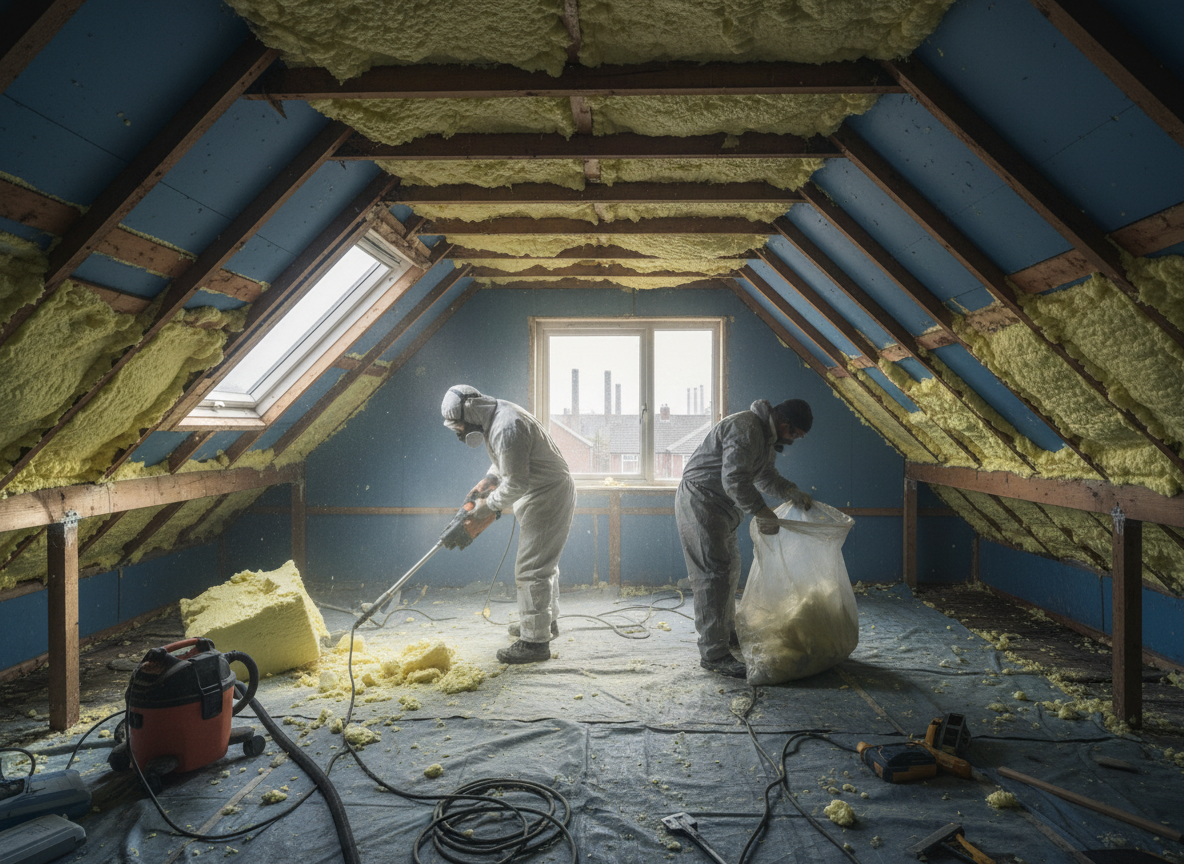 Spray Foam Removal in Brigg