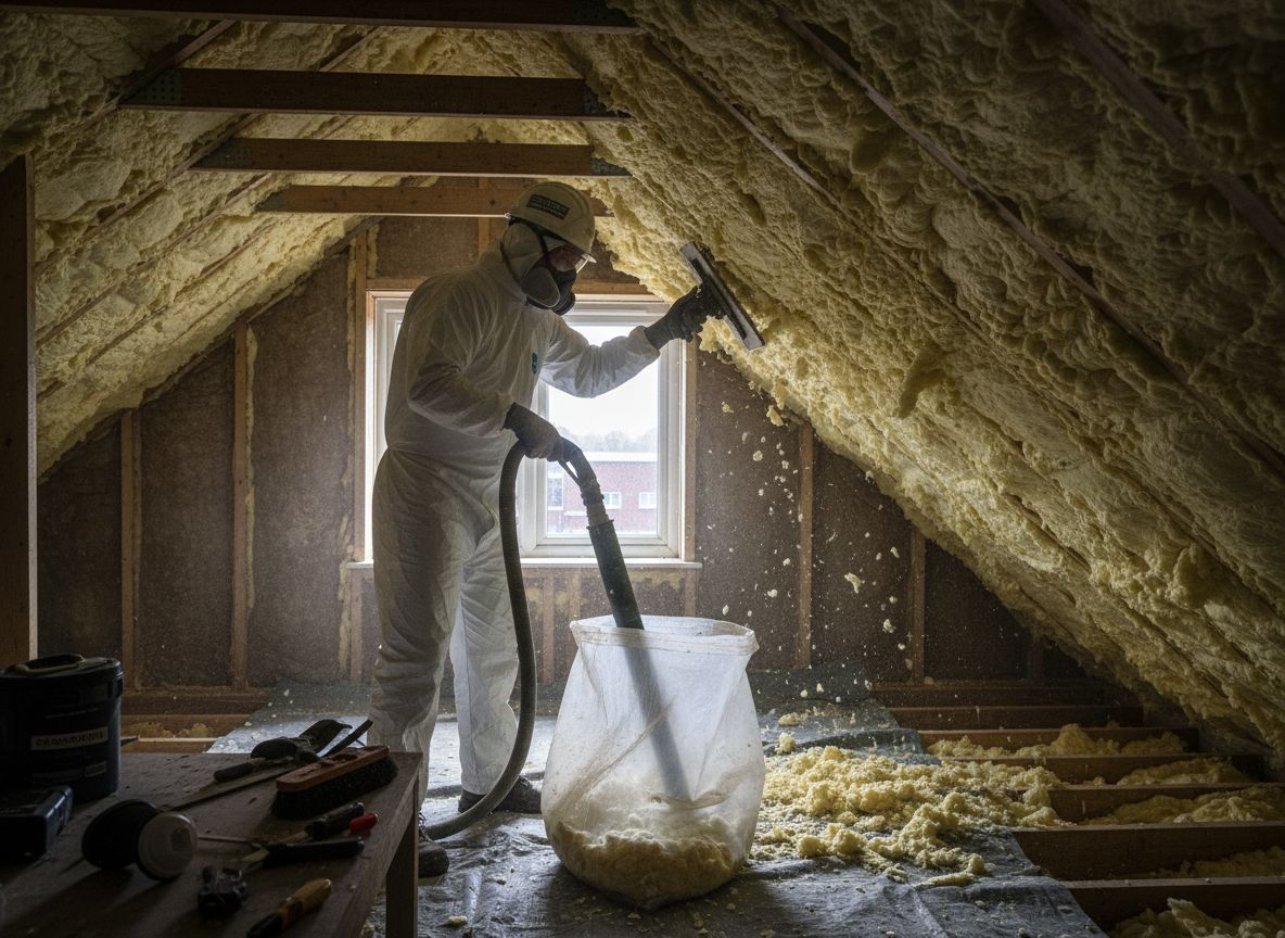 Spray Foam Removal Scunthorpe in Crowle, Lincolnshire DN17 4