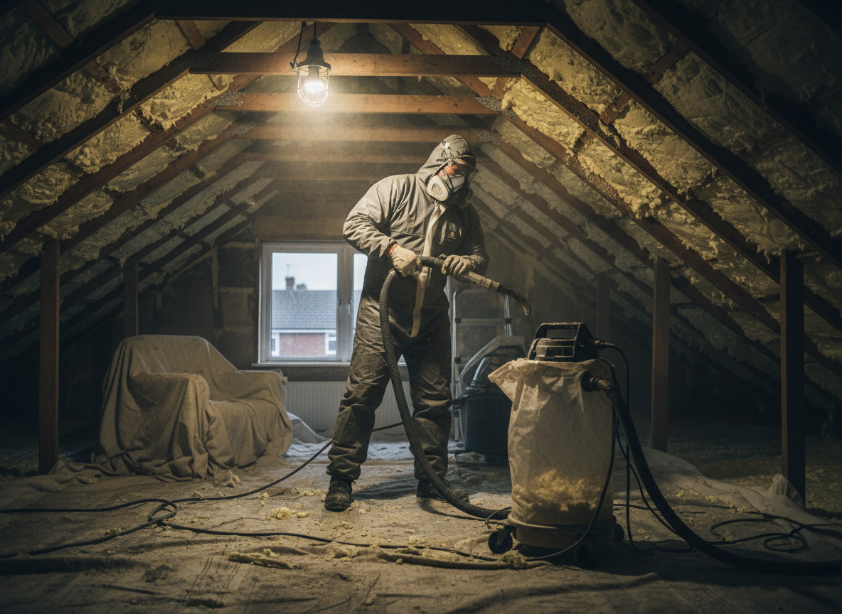 Residential Spray Foam Removal in Scunthorpe, Lincolnshire